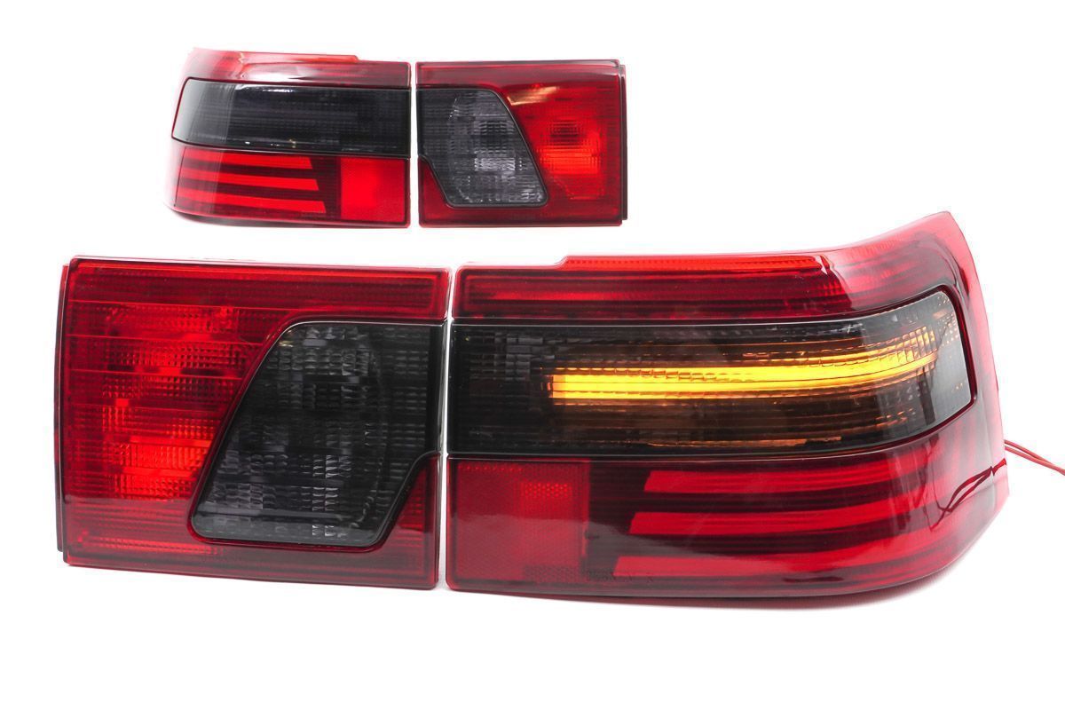 Задние фонари (тонированные клюшки) "Polo style" красные (повторитель PLAZMA) для ВАЗ 2110