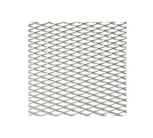 Алюминиевая сетка серебристая 100х50см, мелкая ячейка (5х10мм) 1253