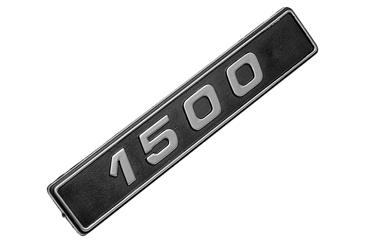 Орнамент (шильдик) "1500" хром для ВАЗ 2105, 2107, 2108-21099