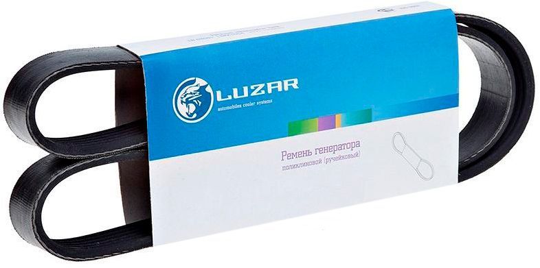 Ремень "Luzar" генератора (приводной, поликлиновой) для ВАЗ 2108-21099, 2110-2112, 2113-2115 (инжекторный двигатель)