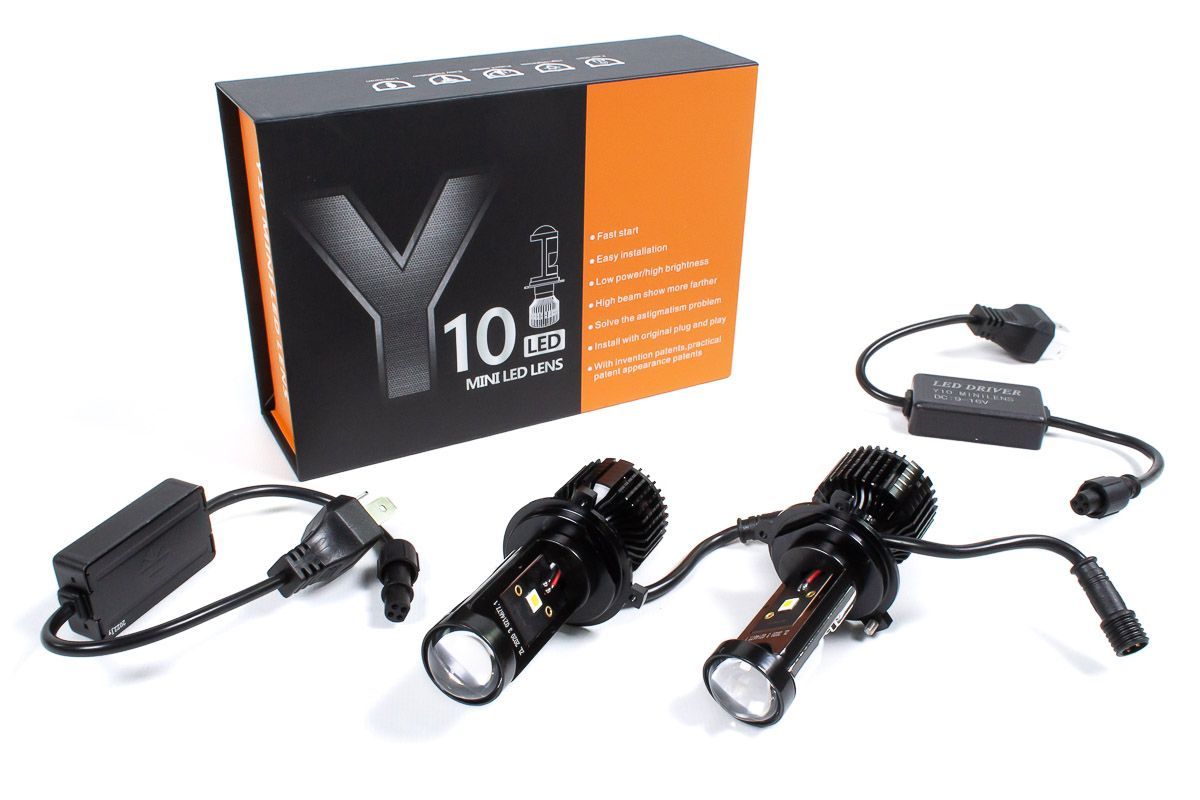 Светодиодные лампы Y10 LED H4 для ВАЗ (2101-2107, 2108-21099, 2113, 2114), Лада (Нива 4x4, Гранта, Ларгус)