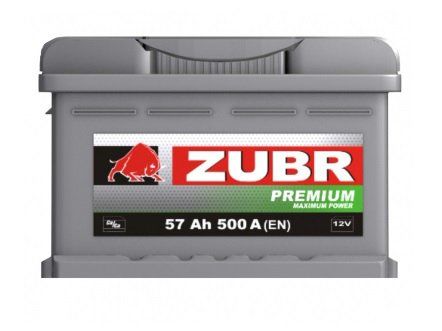 АКБ ZUBR Premium 57 А/ч обратная полярность