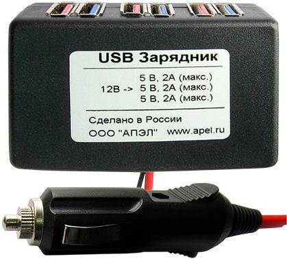 USB-зарядное устройство "АПЭЛ" (3-х канальное)