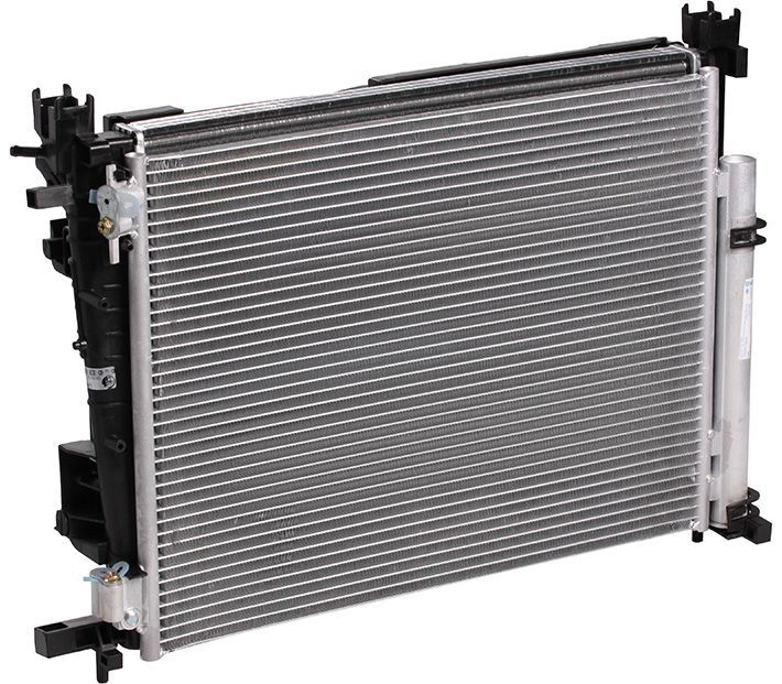 Блок охлаждения "Luzar" (радиатор+конденсор+вентилятор) для Лада (Веста, XRAY), Renault Logan II