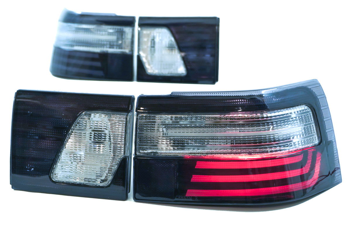 Задние фонари (клюшки) "Polo style" чёрные (повторитель PLAZMA) для ВАЗ 2110