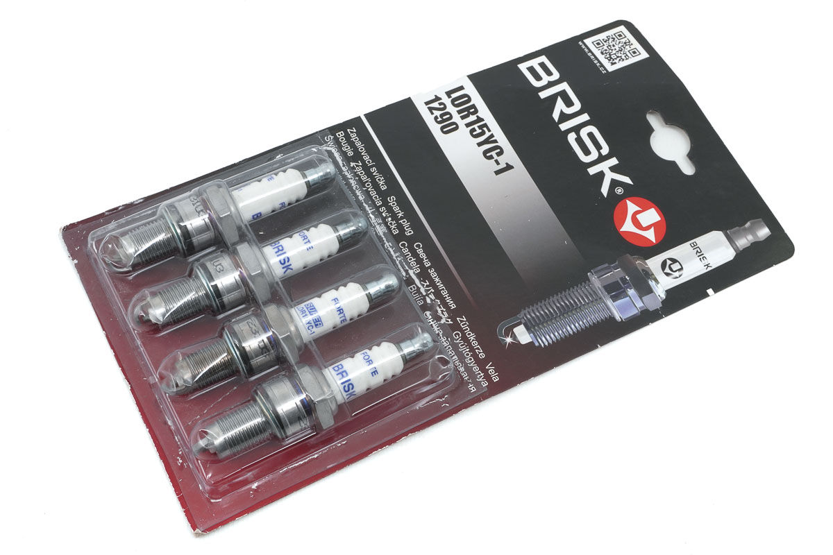 Свечи зажигания "BRISK" Super Forte для ВАЗ (2104, 2105, 2107, 2108-21099, 2110-2112), Лада (Нива 4х4, Ока) (8-ми клапанный двигатель)