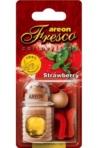 Освежитель воздуха Areon FRESCO "бутылочка в дереве" Strawberry