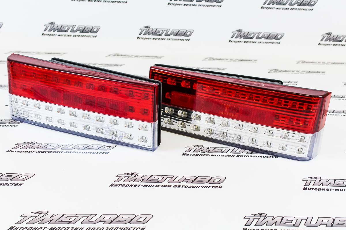 Задние диодные фонари полоса, красно-белые для ВАЗ 2108-21099, 2113, 2114