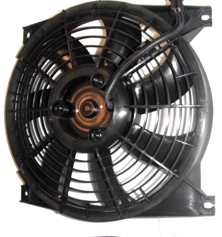 Вентилятор охлаждения кондиционера (с кожухом) для Лада Калина 2, Гранта (до 2016 года выпуска)