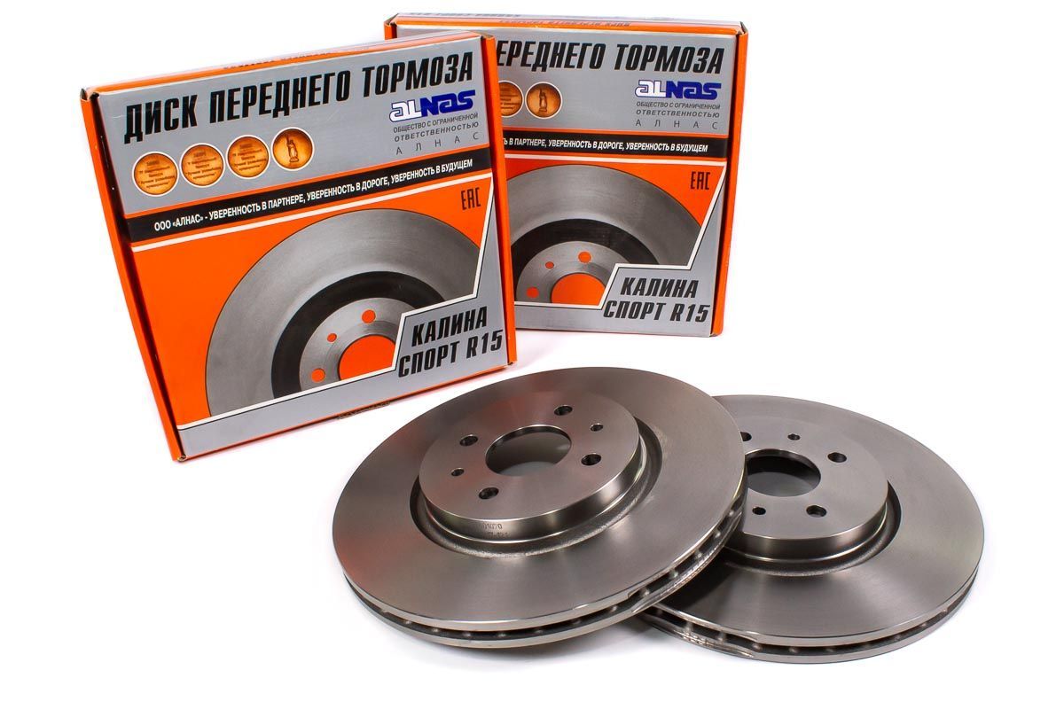 Тормозные диски "ALNAS" 11186 (R15, вентилируемые) для Лада Калина Спорт, Гранта Спорт