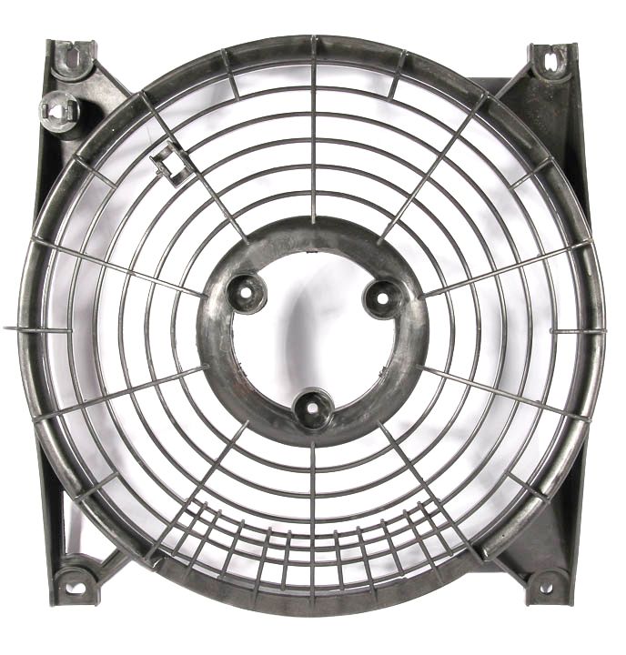 Диффузор (кожух) вентилятора охлаждения кондиционера для Лада Калина 2 хэтчбек (до середины 2015 г.в., кондиционер Halla)