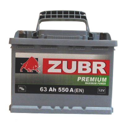 АКБ ZUBR Premium 63 А/ч прямая полярность