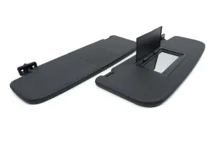 Солнцезащитные козырьки с 1 зеркалом чёрные, под оригинал для Лада Гранта, Гранта FL