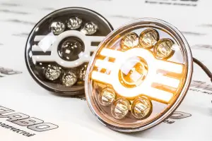 Светодиодные фары 60W, 7 дюймов, чёрные ДХО, повторитель для ВАЗ 2101, 2102, Лада Нива 4х4, Нива 4х4 Урбан, УАЗ 3303, 469, Хантер, Jeep Wrangler Светодиодные фары 60W, 7 дюймов, чёрные ДХО, повторитель для ВАЗ 2101, 2102, Лада Нива 4х4, Нива 4х4 Урбан, УАЗ 3303, 469, Хантер, Jeep Wrangler