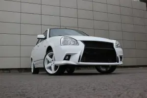 Передний бампер LEX для Лада Приора Без покраски Передний бампер LEX для Лада Приора Без покраски