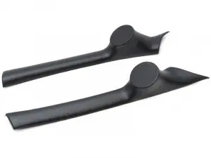 Облицовка стоек под рупорный твитер черные для Лада Калина