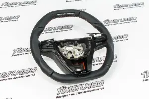 Руль анатомический Ferrum Grand Sport для Лада Веста, XRAY Чёрная нить, Чёрный глянец Руль анатомический Ferrum Grand Sport для Лада Веста, XRAY Чёрная нить, Чёрный глянец