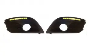 Рамки противотуманных фар с ДХО -2 для Лада Ларгус