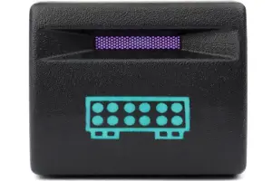 Кнопка пересвеченная двойная диодная балка с индикацией для Лада Калина 2, Гранта, Гранта FL, Приора, Приора 2, Нива 4x4, Нива Legend