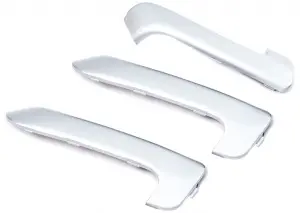 Распродажа Накладки внутренних ручек дверей Люкс серебристые для Лада Гранта, Калина 2, Гранта FL, Датсун mi-DO, on-DO