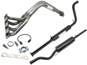 Выпускной комплект 4-2-1 без гофры, глушитель Н/О STT, 16V для ВАЗ 2110, 2111