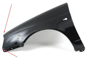 Уценка Оригинальное крыло левое, переднее для Лада Приора В цвет 665, Космос залом, вмятина, повреждение ЛКП
