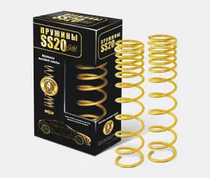 Пружины задней подвески SS20 Gold Progressive холодной навивки с переменным шагом для Лада Калина, Калина 2, Гранта, Датсун mi-DO, on-DO