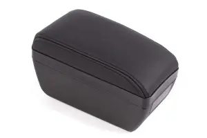 Подлокотник Sal-Man обшитый экокожей, чёрная строчка для Лада Приора