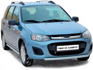 Защита порогов Техно Сфера Труба нержавейка, d 51 мм для Лада Калина 2