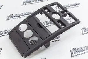 Центральная консоль 1DIN черный бархат для Лада Приора