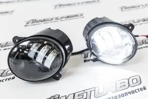 Диодные ПТФ Sal-Man двухцветные, бело-синий 6000к, жёлтый 3000к, 50W для Лада Калина, Калина 2, Гранта, Ларгус, Датсун mi-DO, on-DO Диодные ПТФ Sal-Man двухцветные, бело-синий 6000к, жёлтый 3000к, 50W для Лада Калина, Калина 2, Гранта, Ларгус, Датсун mi-DO, on-DO