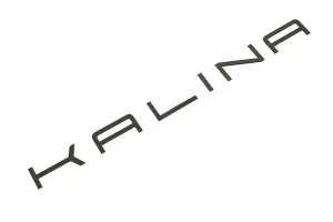 Шильдик Kalina в стиле Porsche черный лак для Лада Калина