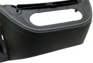 Накладка консоли панели приборов нижняя, экокожа, цветная нить для Лада Веста Фиолетовая нить