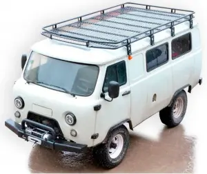 Багажник Техно Сфера сеткой для УАЗ 452 Чёрный мат Багажник Техно Сфера сеткой для УАЗ 452 Чёрный мат