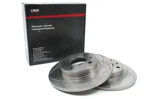 Диски тормозные передние LADA Sport R13 с проточкой 2 шт для ВАЗ 2108-21099, 2113-2115 Диски тормозные передние LADA Sport R13 с проточкой 2 шт для ВАЗ 2108-21099, 2113-2115