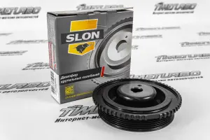 Демпферный шкив коленвала SLON для ВАЗ 2108-21099, 2113-2115, 2110-2112, Лада Калина, Гранта 8-ми клапанный двигатель Демпферный шкив коленвала SLON для ВАЗ 2108-21099, 2113-2115, 2110-2112, Лада Калина, Гранта 8-ми клапанный двигатель