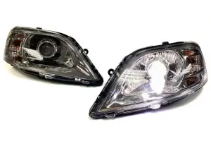 Фары Bi-Led линза 2,5" хром маска для Лада Ларгус