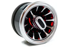 Распродажа Сопло воздуховода в стиле AMG Серебро, Красная подсветка для Лада Калина 2, Гранта, Гранта FL, Ларгус, Датсун mi-DO, on-DO, Renault Logan, Duster, Sandero