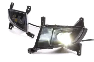 Противотуманные фары, ПТФ диодные LED, 5 линз, 2 режима 6000К бело-синий, 3000K жёлтый для Лада Приора 2 Противотуманные фары, ПТФ диодные LED, 5 линз, 2 режима 6000К бело-синий, 3000K жёлтый для Лада Приора 2