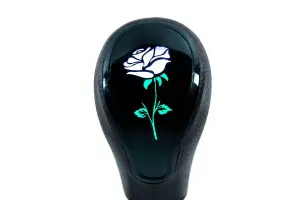 Ручка КПП БАРС с LED подсветкой Роза чёрный глянец для ВАЗ 2108-21099, 2110-2112, 2113-2115, Лада Приора Синий Ручка КПП БАРС с LED подсветкой Роза чёрный глянец для ВАЗ 2108-21099, 2110-2112, 2113-2115, Лада Приора Синий