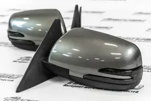 Боковые зеркала АТП с электроприводом и обогревом, двойной динамический повторитель для Лада Приора Без покраски