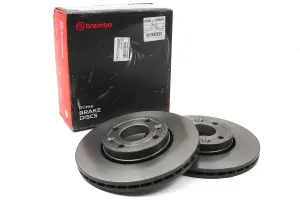 Тормозные диски BREMBO UV Coated УФ-покрытие, вентилируемые, 259х20,6 мм для Лада Ларгус, Веста, XRAY Тормозные диски BREMBO UV Coated УФ-покрытие, вентилируемые, 259х20,6 мм для Лада Ларгус, Веста, XRAY