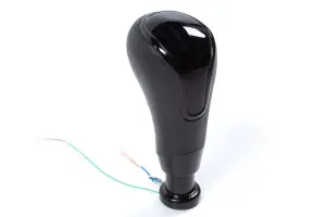 Ручка КПП в стиле Веста с LED-подсветкой, чёрный глянец для Лада Калина Синий