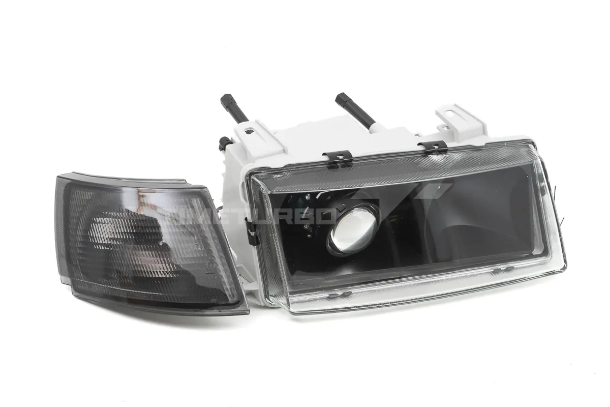 Фары Bi-LED линза 1,8" черные маски, тонированные повторители для ВАЗ 2110-2112