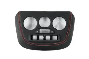 Накладка на консоль панели приборов Люкс экокожа, с климат-контролем для Лада Калина 2, Гранта FL