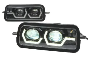 LED диодные подфарники ZMB в стиле BMW для Лада Нива 4х4 LED диодные подфарники ZMB в стиле BMW для Лада Нива 4х4