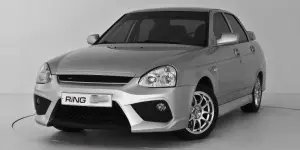 Бампер передний ЮРОЛТЮНИНГ RING-2 для Лада Приора Без покраски Бампер передний ЮРОЛТЮНИНГ RING-2 для Лада Приора Без покраски