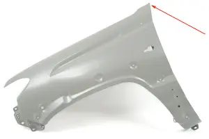 Уценка Крыло переднее левое для Лада Нива Travel Без покраски, Без отверстия под шноркель заломы