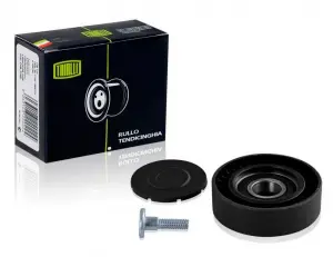 Ролик натяжной TRIALLI приводного ремня генератора без кронштейна для Лада Ларгус без ГУР Ролик натяжной TRIALLI приводного ремня генератора без кронштейна для Лада Ларгус без ГУР