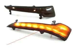 Уценка Повторители поворотов Sal-Man с анимацией Lexus тонированные для Лада Гранта, Гранта FL трещина на повторителе